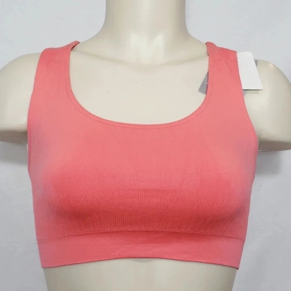 MEDIUM Hanes HC35 Wire Free Sports Bra Medium Coral‎